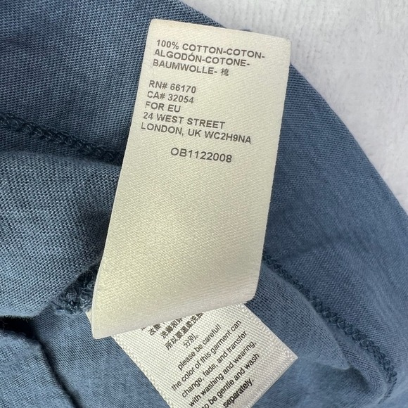 We The Free Funnel Neck Top Womens S Blue Oversized Boho Cotton OB1122008 - Picture 7 of 9